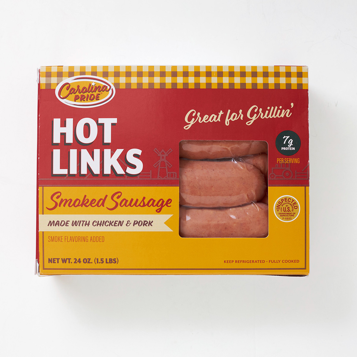 Hot Smoked Sausage Links