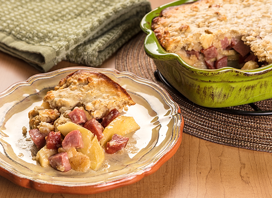 Apple and Sausage Bake