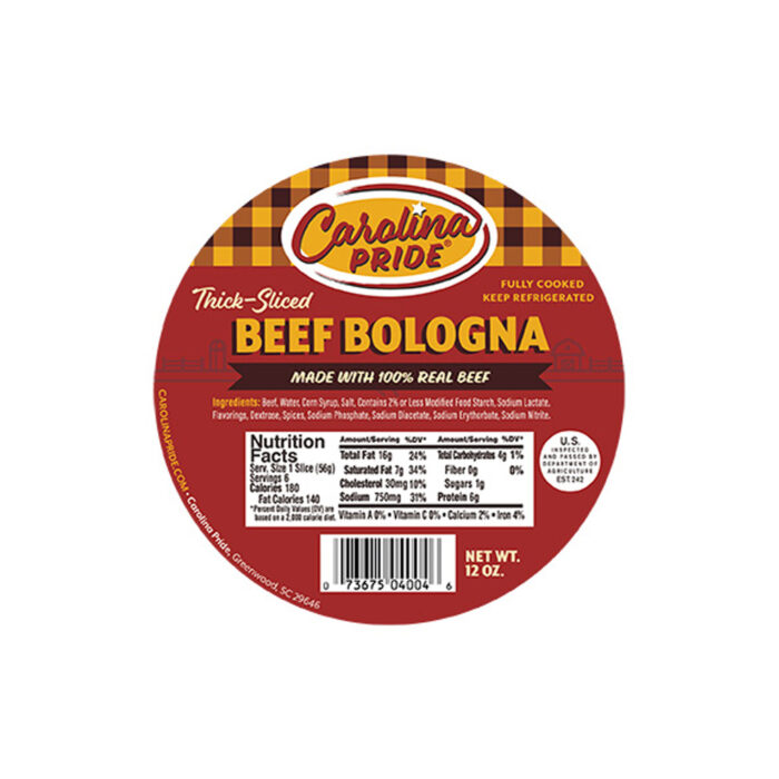 Carolina Pride | Thick Beef Bologna