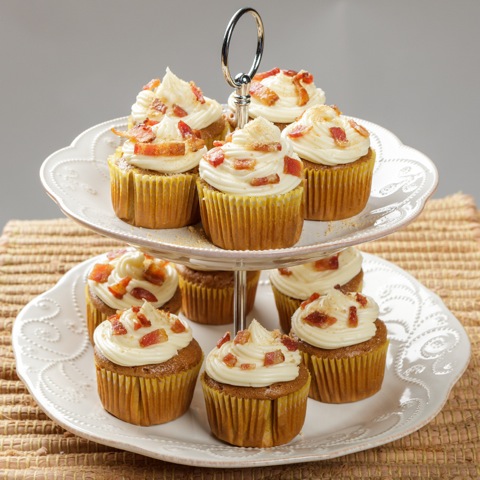 Bacon Maple Spice Cupcakes