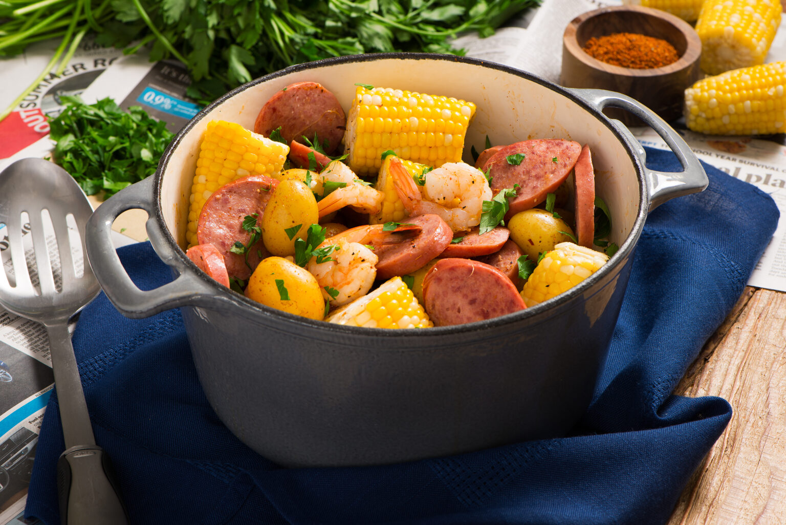 Carolina Pride Sausage and Shrimp Boil