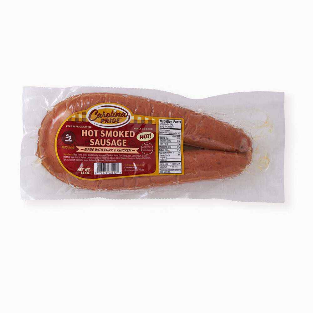 Carolina Pride Hot Rope Smoked Sausage